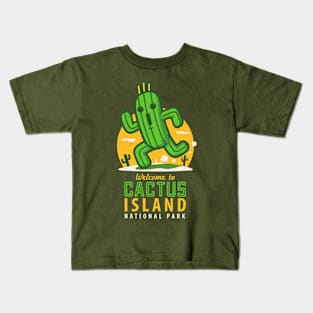 Welcome to Cactus Island Kids T-Shirt